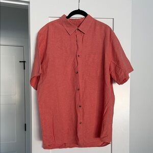 Old Navy Men's Coral Button Down Shirt